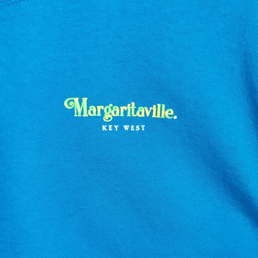 Margaritaville T-Shirt Women's Large Blue Full‑Back Tropical Graphic - Picture 4 of 7